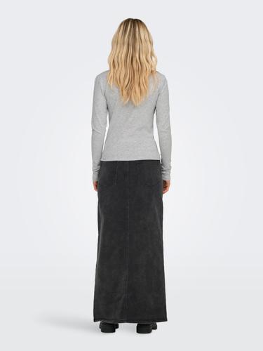 ONLRILEY O-NECK L/S TOP JRS NOOS Grau L