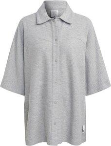 ADIDAS Damen Lounge Terry Loop Hemd S in Silber