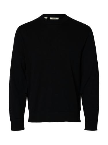 SLMTORINO LS KNIT CREW NECK NOOS M Normal geschnitten - Black