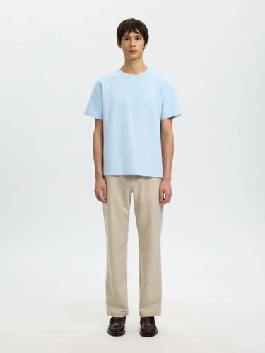 SLMSANDER SEERSUCKER SS O-NECK TEE S Normal geschnitten - Skyway