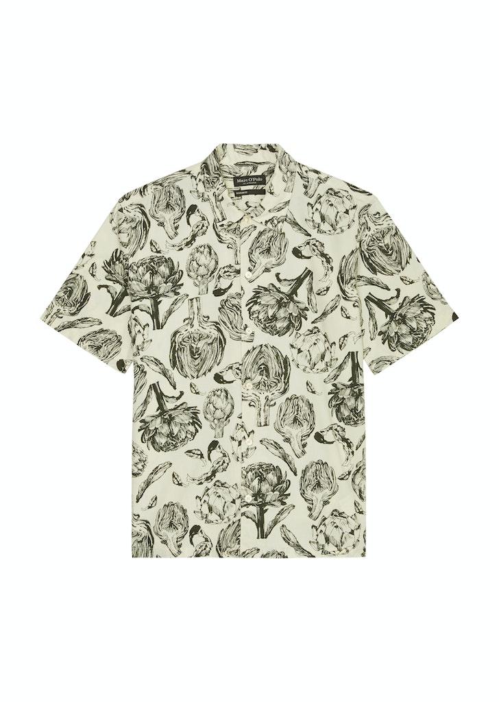 Hemd regular XL - Multi/ Linen White