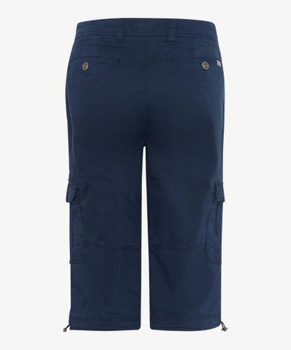 Style Bill 26U Cargo-Bermuda, Herrenhose, Französische Taschen, Safety-Tasche, Sportive Cargotaschen, Tunnelzug im Saum, Verdeckter Reißverschluss, Perfect Cut (niedrige Leibhöhe), Regular Fit, Gerader Beinverlauf - Navy