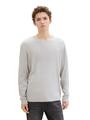 Strickpullover aus Baumwolle L Regular Fit - Light Stone Grey Melange