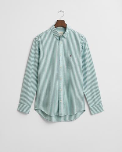 Regular Fit Classic Oxford-Hemd mit Streifen L - Deep Green