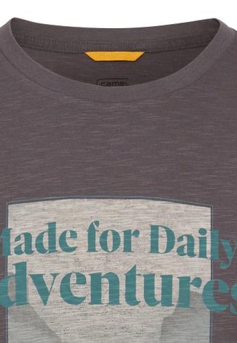T-Shirt mit Print aus Organic Cotton Grau M