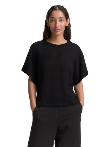 Loose Fit Crinkle T-Shirt XL Loose Fit - Deep Black