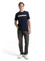 T-Shirt mit Logo Print L Regular Fit - Sky Captain Blue