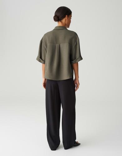Bluse "Fiora" - Oliv / 40
