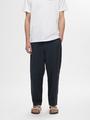 SLH180 RELAXED CROPPED MAGNUS SUN PANT S Locker geschnitten - Dark Sapphire
