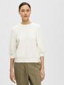 SLFTENNY 3/4 SWEAT TOP NOOS Weiß S