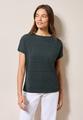 T-Shirt mit Lochmuster L - Slate Khaki