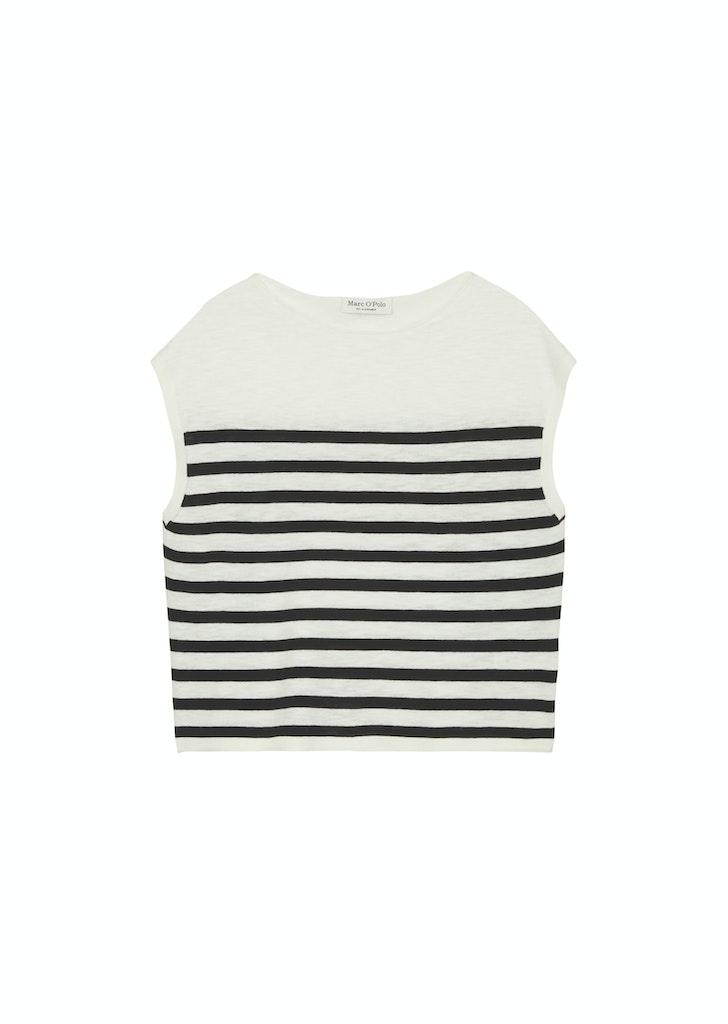 Ärmelloser Feinstrick-Pullover loose XXL - Multi/black