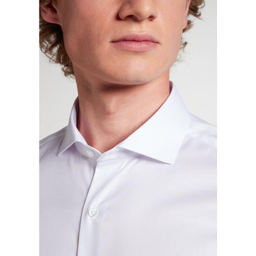 Cover Shirt Twill Langarm 43/Langarm - 67cm SLIM FIT - Weiß