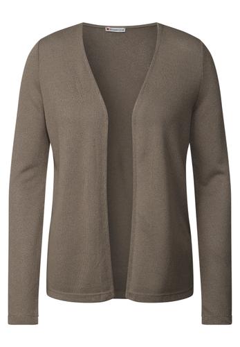 Strick-Look Jacke Braun 44