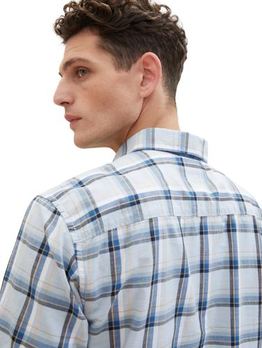 Kurzarmhemd mit Karomuster XL Regular Fit - Light Blue Multicolor Check