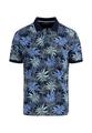 Polo, slub, AOP M Casual Fit - Navy