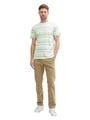 T-Shirt im Streifenmuster XXL Regular Fit - White Lime Multi Color Stripe