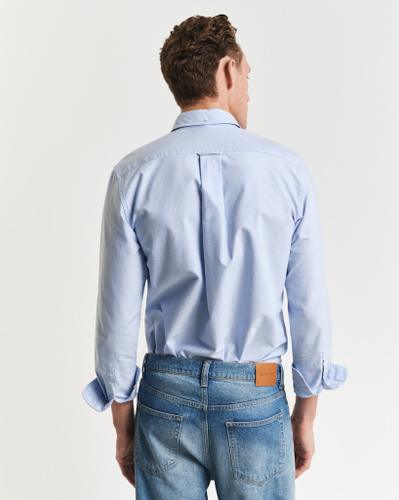 Regular Fit Classic Oxford-Hemd Blau M