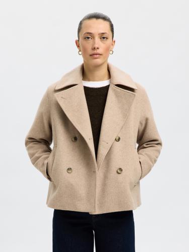 SLFALMA WOOL BLEND JACKET NOOS 42 - Sandshell