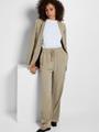 SLFVIVA-GULIA HW LONG LINEN PANT NOOS 40 Normal geschnitten - Greige
