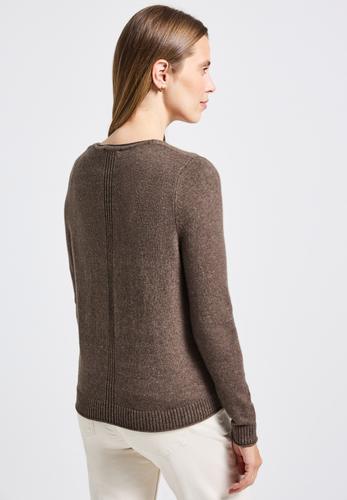 Kurzer Cardigan 36 - Nomad Brown Mel.