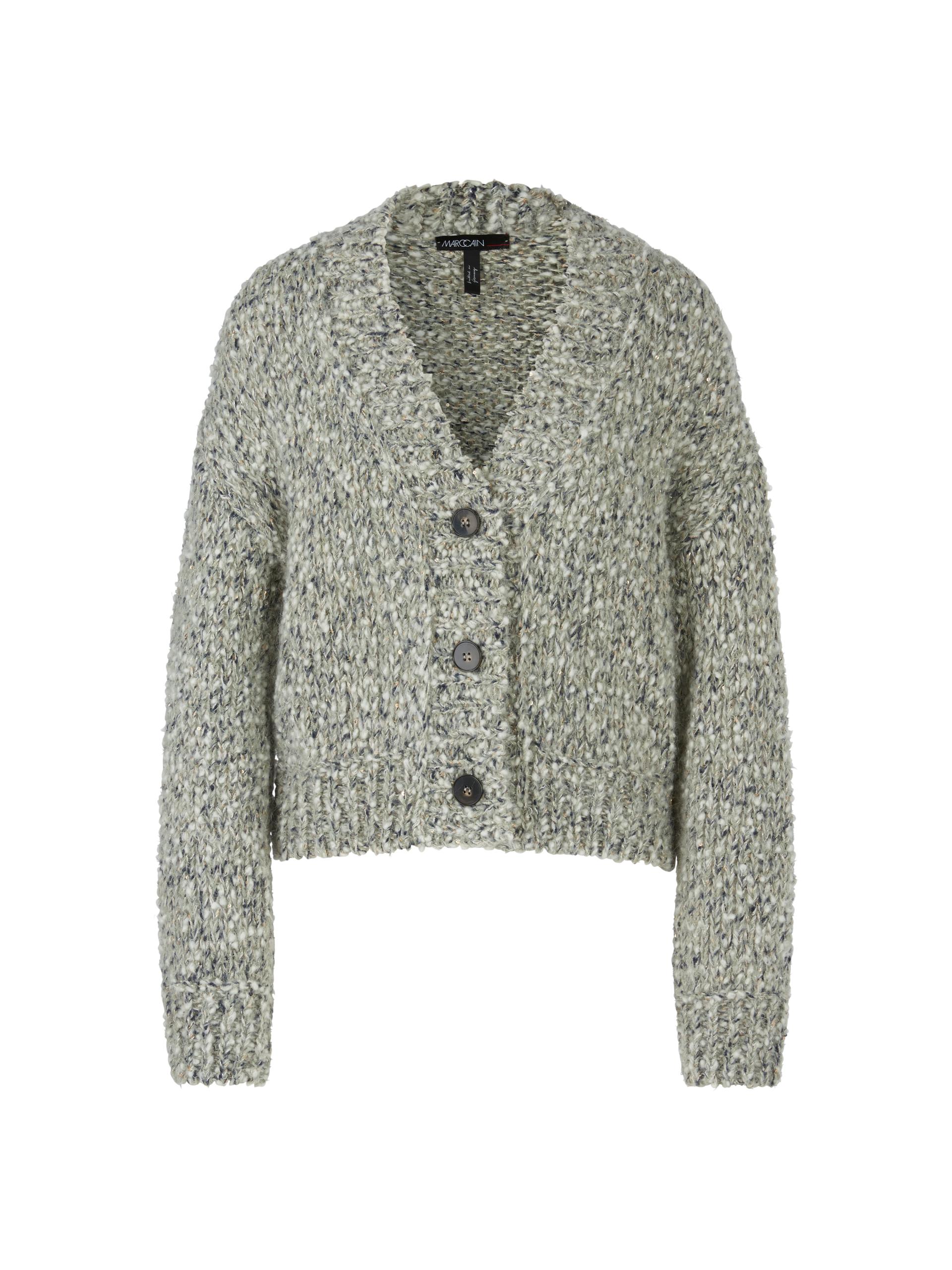 Oversized Cardigan Knitted in Germany 42 - Frozen Sage