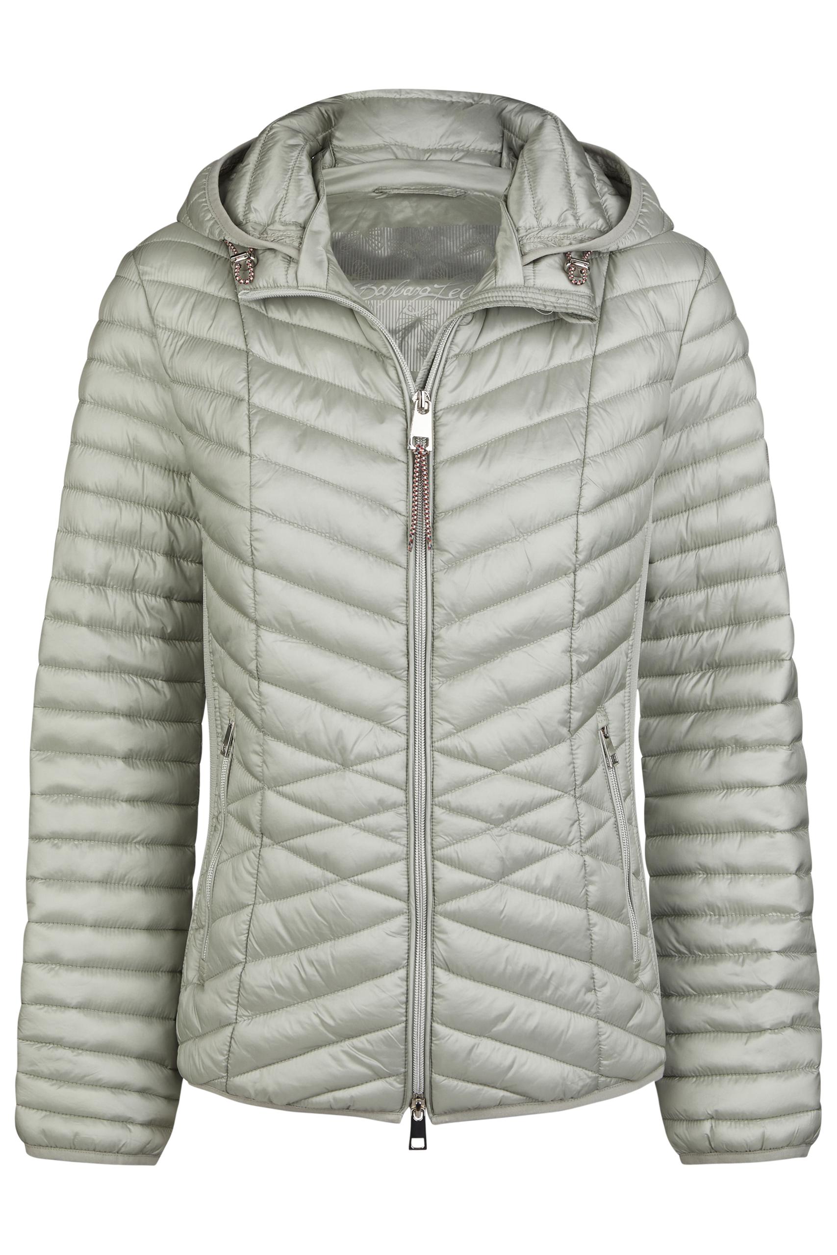 Jacke Down Free mit Kapuze 40 - Sage