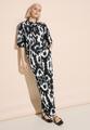 Leinenhose mit Print 34/30 - Black