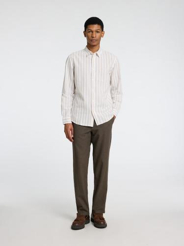 SLH172-SLIMTAPE BRODY LINEN PANT NOOS Grün XXL