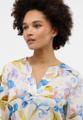 Bluse Satingewebe 3/4-Arm Blau 36/Dreiviertelarm