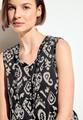 Top mit Ornament Print S - Black