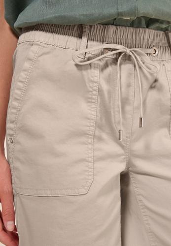 Twill Shorts im Washed-Look L - Boulder Beige