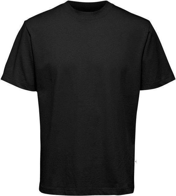 SLHCOLMAN SS O-NECK TEE NOOS L Locker geschnitten - Black