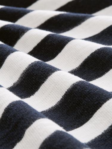Gestreifter Strickpullover XXXL Regular Fit - Navy Water Stripe