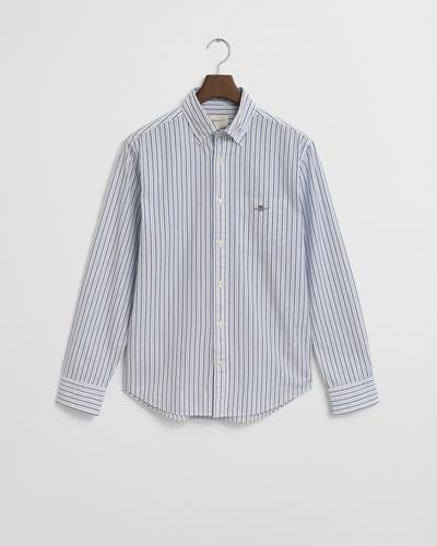 Regular Fit Classic Popeline Hemd mit Streifen XL - Clear Sky