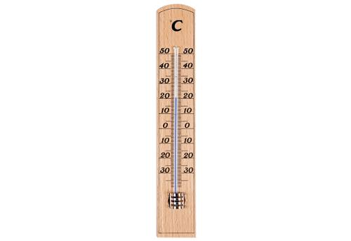 Zimmer-Thermometer Buche natur 20cm