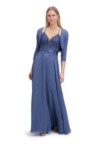 Bolero-Jacke 42 Figurbetont - Blue Stone