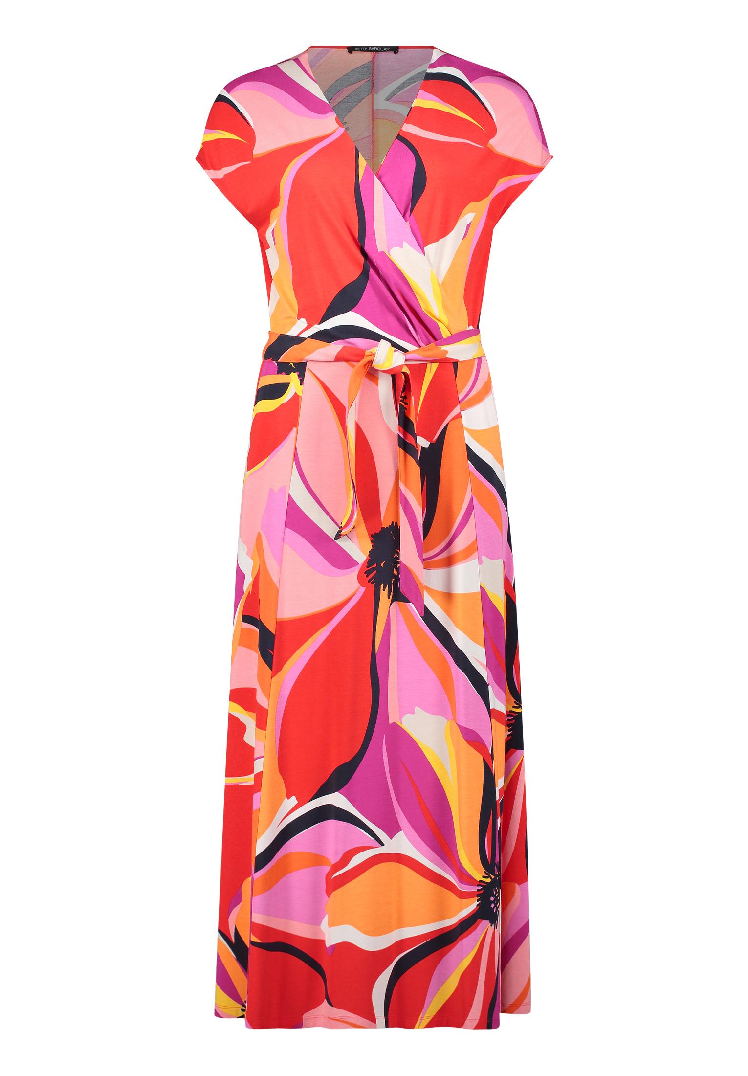 Jerseykleid 46 Figurumspielend - Red/Pink