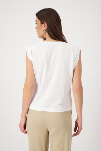 T-Shirt mit Schmuckschrift 42 - Cream