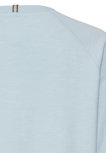 Langarmshirt aus reiner Baumwolle S Regular Fit - French Blue