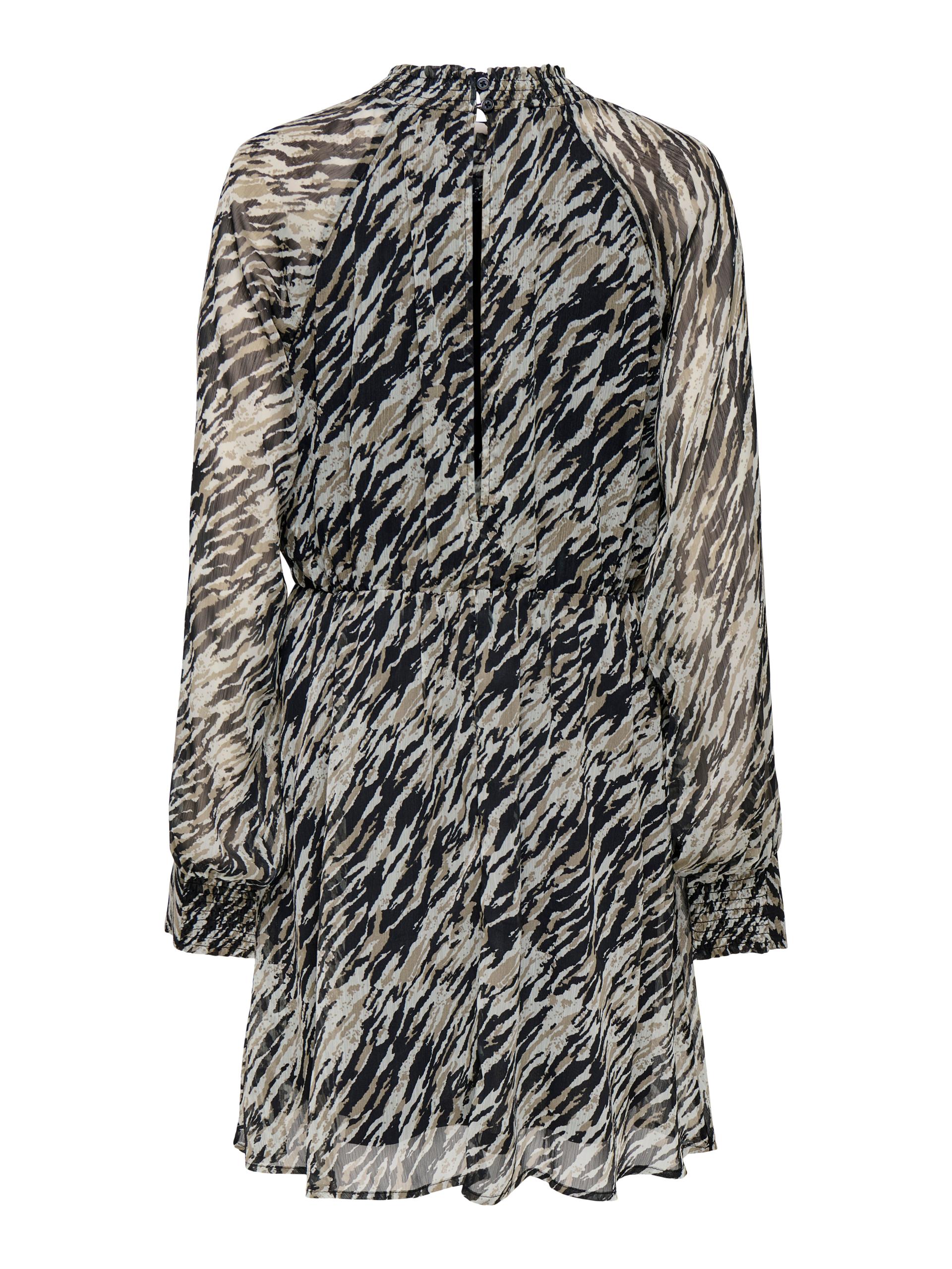 ONLSABBIE LIFE L/S HIGHNECK DRESS PTM S Normal geschnitten - Aqua Gray