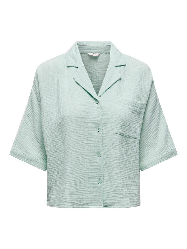 ONLTHYRA LIFE SS SHIRT NOOS WVN Grün, Blau L