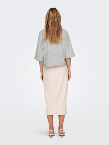 ONLSIMONI 3/4 PULLOVER KNT NOOS XL Normal geschnitten - Light Grey Melange