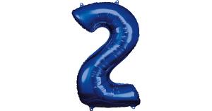 Folienballon 2, blau