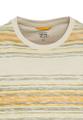 T-Shirt mit Streifenmuster aus Baumwolle Gelb XL