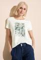 T-Shirt mit Folienprint Weiß 40