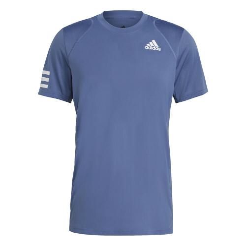 adidas Herren CLUB TENNIS 3-STREIFEN T-SHIRT S in Blau