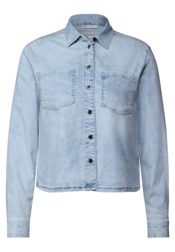 Denim Hemdbluse 38 - Light Blue Random Washed