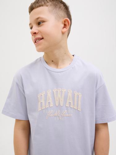 JJDETROIT TEE SS CREW NECK JNR 152 Locker geschnitten - Languid Lavender