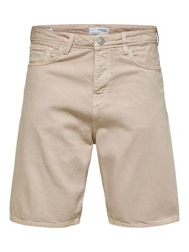 SLHTROY 23601 TENCEL SHORTS U Beige XXL